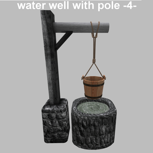 water well with pole -4-