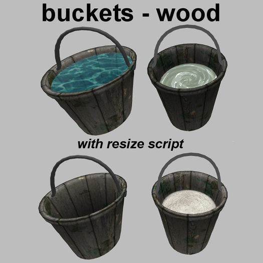 buckets - wood