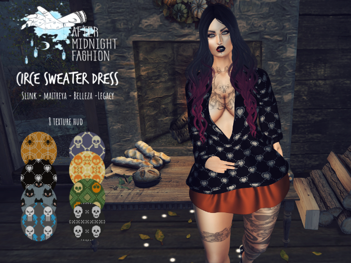 ::AMF:: Circe Sweater Dress- Rez or Add to Open