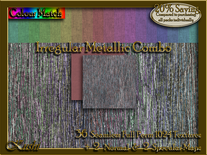 Irregular Metallic Combo Textures