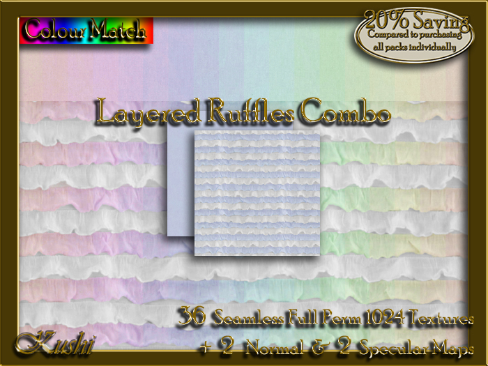 Layered Ruffles Combo Textures