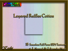 Layered Ruffles Cotton Solids Textures