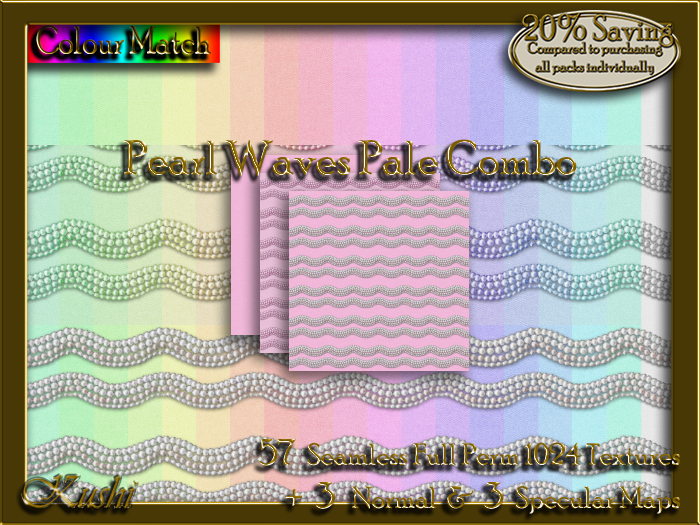 !Kushi! PearlWavesPALECOMBO Textures -WearToUnpack