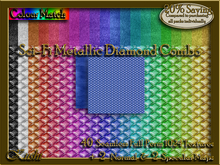 Sci-Fi Metallic Diamond Combo Textures