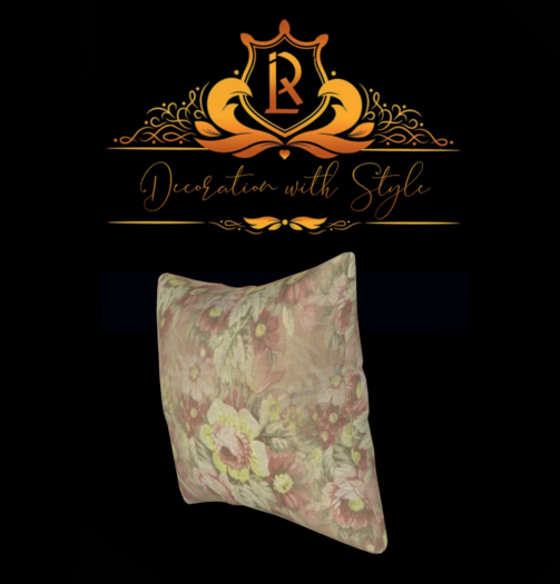 LR DECORATE WITH STYLE PILLOW PALE ROSES BOX