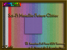 !Kushi! SciFiMetallicFutureGLITTER Textures -WearToUnpack