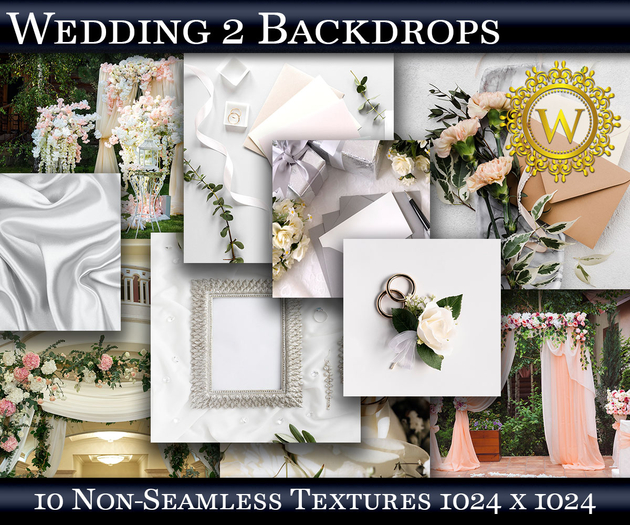 Wedding 2 10 Backdrops Background Textures - WonderWall