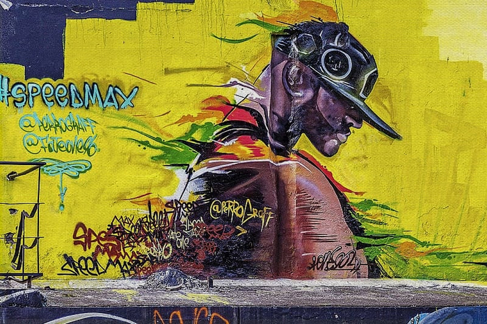 Street art-mesh canvas