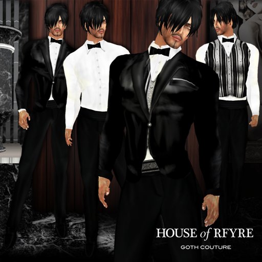 !RFyre Mens Wintertide Tux Mens Black (B)