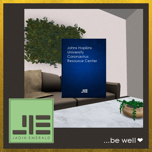 FREEBIE ➛ Clickable Book/HUD - Johns Hopkins Coronavirus Resource Center (Add/Touch)
