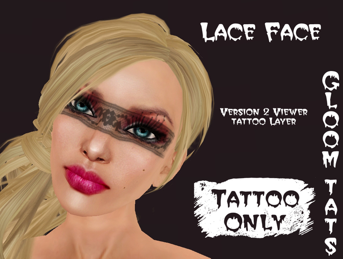 Lace Face Tattoo