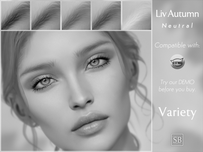 Eyebrows, Catwa: LivAutumn.Neutral DEMO