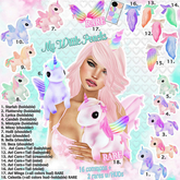 *HolliPocket* My Wittle Poneh #12 AviCorn+Tail-BabyPink (BOXED)