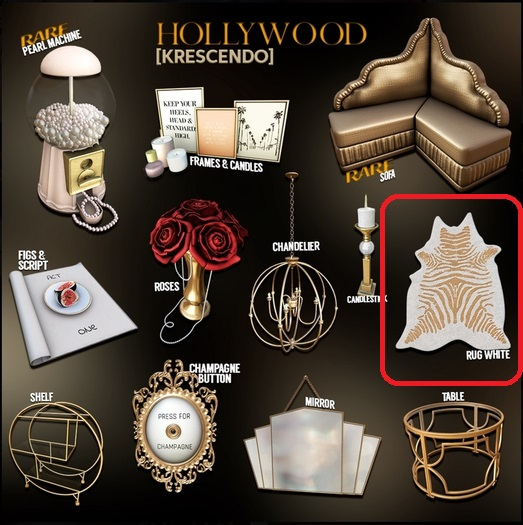 [Kres] Hollywood - Rug White
