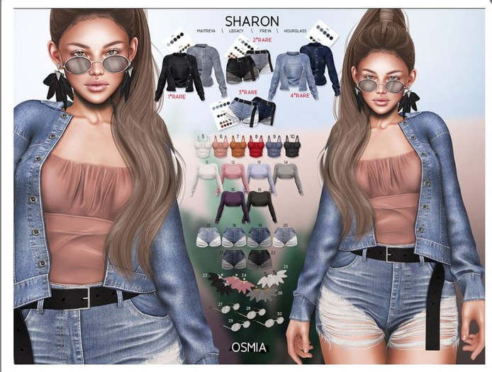 OSMIA - Sharon.Cropped Top - M - Light Blue