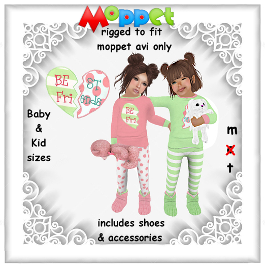 Moppet Best Friends Jammie  Set