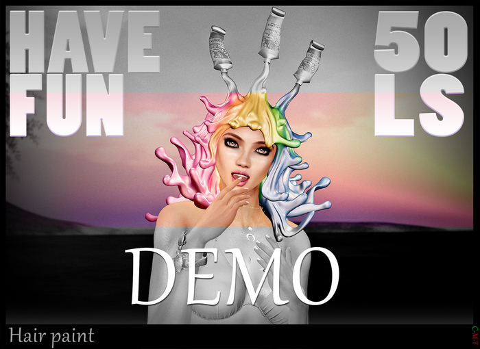 *-* Hair paint DEMO - wear to unpack