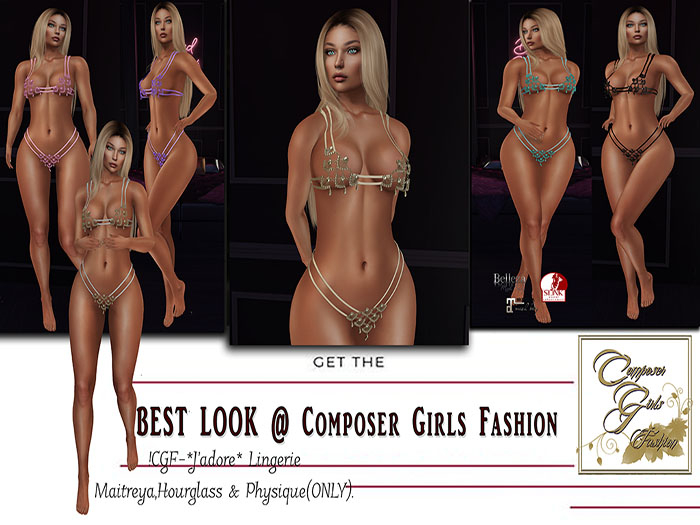 !CGF-*J'adore* Lingerie W/Hud