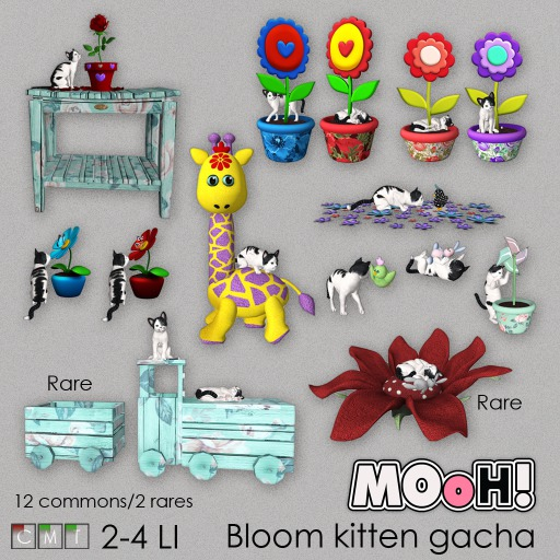 MOoH! Pot flower kitten purple 2LI