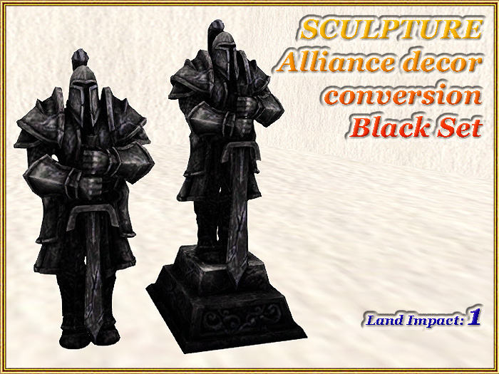 SCULPTURE Alliance decor conversion Black Set (Full perm)
