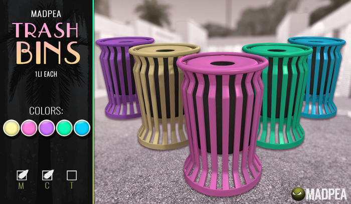 MadPea Trash Bin [Add Me!] Boxed