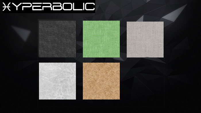 Hyperbolic-fabric textures