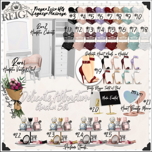 REIGN.- HAMPTON VANITY CABINETS- RARE 2