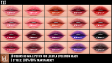 TOP1SALON - HD MIA LIPSTICK (Lelutka Evolution) FATPACK
