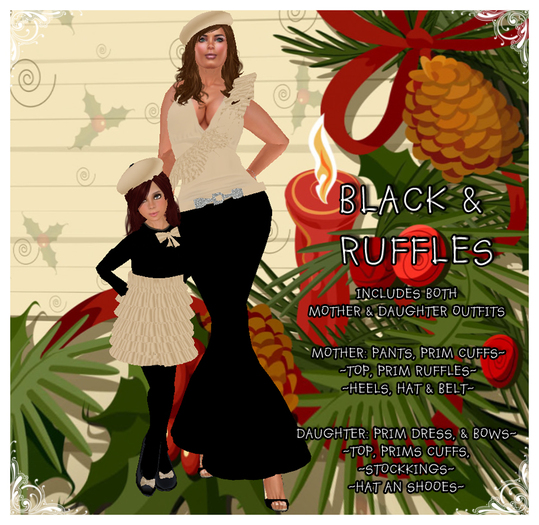 ~*DayDreams Kids Outlet*~Black & Ruffles M&D