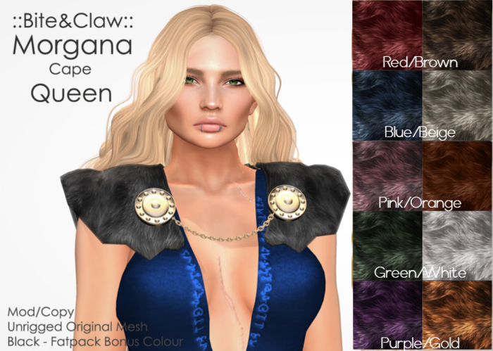 ::B&C:: Morgana - Queen - Beige/Blue (2 for 1)