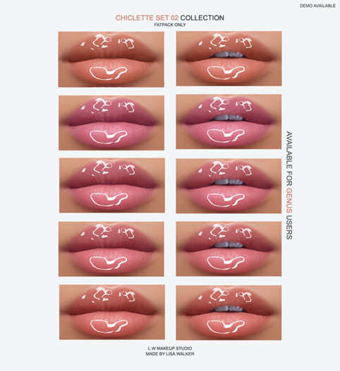 L.W CHICLETTE SET 02 (GENUS) FATPACK