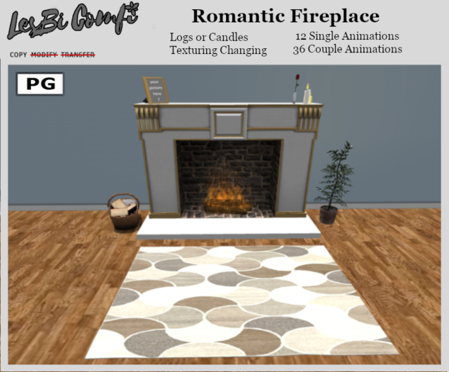 Romantic Fireplace by LesBi Comfi