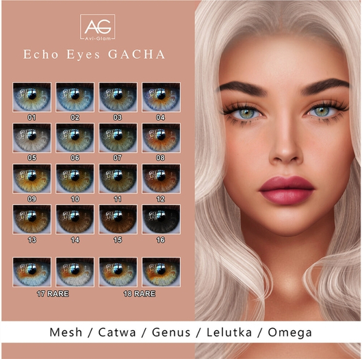 AG. Echo Eyes -Catwa -17 RARE