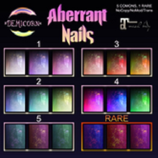 {Demicorn} Aberrant Nails  - Set 1