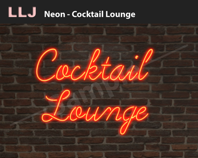 LLJ Neon Cocktail Lounge