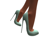Teal High Heel Pumps MAITREYA