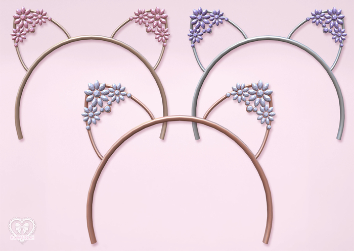 Bowtique - Floral Gem Cat Headband