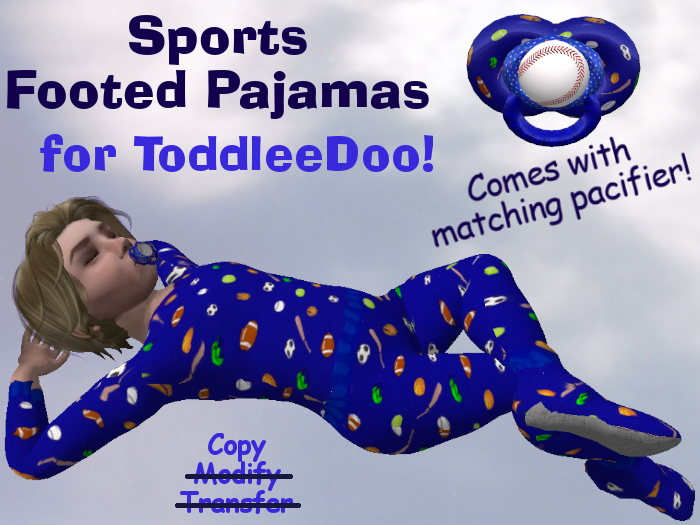 *Timeless* ToddleeDoo Pajamas - Sports - Dark Blue