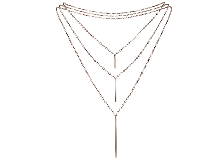 MINIMAL - Sticks Necklace Bronze