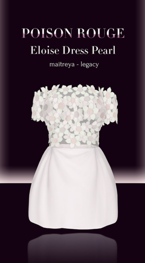 POISON ROUGE Eloise Dress Pearl