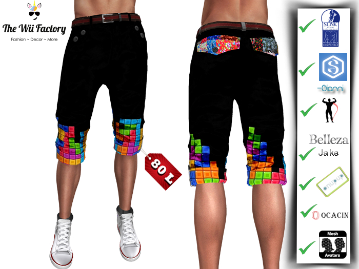 :TWF: Tetris Men Shorts