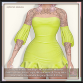 [HC] Bria Lime Mini Dress for Slink (inc. Petite), Belleza, Maitreya, eBody, Signature, Legacy & Tonic