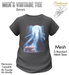 Second Life Marketplace - Men's Vintage Tee - Bears (Charcoal)