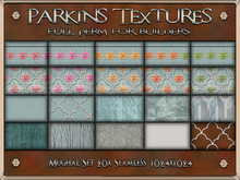 Parkins Textures - Mughal Set - 20x Full Perm 1024 Seamless - Border, Bathroom, Temple, Floor, Wall, Tile, Floral, Stone