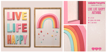things&stuffs [live life happy] artwork unpack box