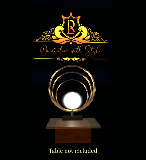 (LR) DECORATION WITH STYLE  CIRCLES LAMP WITH LIGHT 