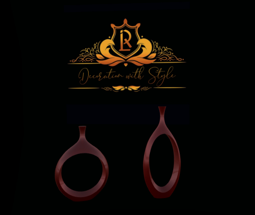 (LR) DECORATION WITH STYLE - USA RED-DUO VASES BOX