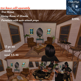 Living room & kitchenette for tree house -box