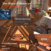 Bedroom set for tree house-box