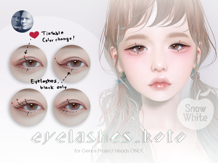 ::SnowWhite:: eyelashes_koto_genus